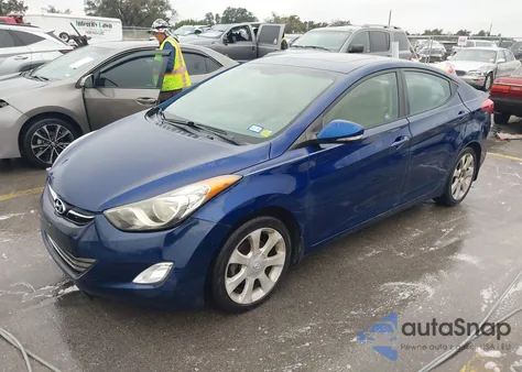2013 Hyundai Elantra Gls из США, поврежденный, VIN KMHDH4AE1DU667729